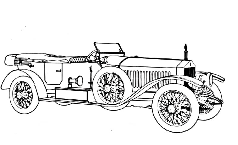 vintage_cars_25 Adult coloring pages