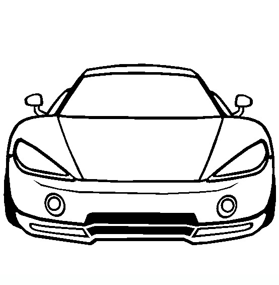 Nissan R34 Coloring Page